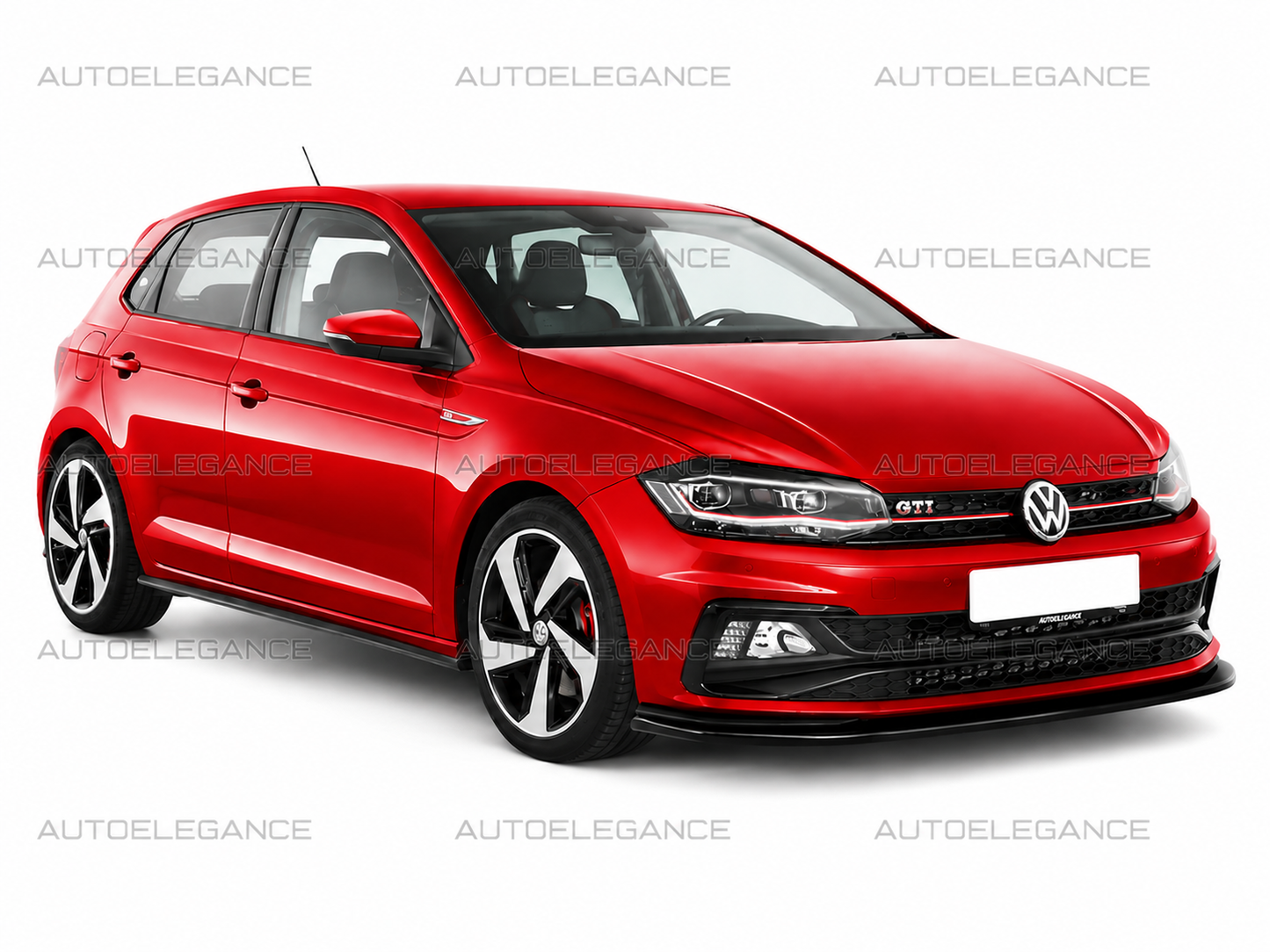 💫ART.0872 SPLITTER ADATTO PER VW POLO AW1 GTI GTD RLINE LOOK NERO LUCIDO💫