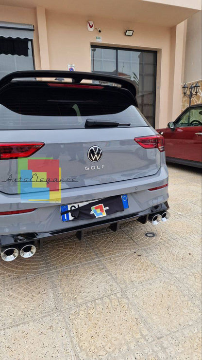 SPOILER TETTO ADATTO PER VW GOLF 8 LOOK R NERO LUCIDO DESIGN SPORTIVO