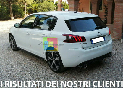 DIFFUSORE ADATTO PER PEUGEOT 308 II 5 PORTE 2013-2021 LOOK GTI NERO LUCIDO