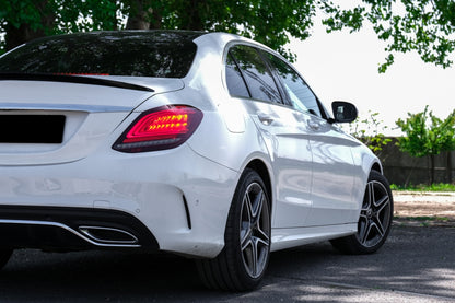 SPOILER BAGAGLIAIO ADATTO PER MERCEDES CLASSE C BERLINA W205 LOOK NERO LUCIDO