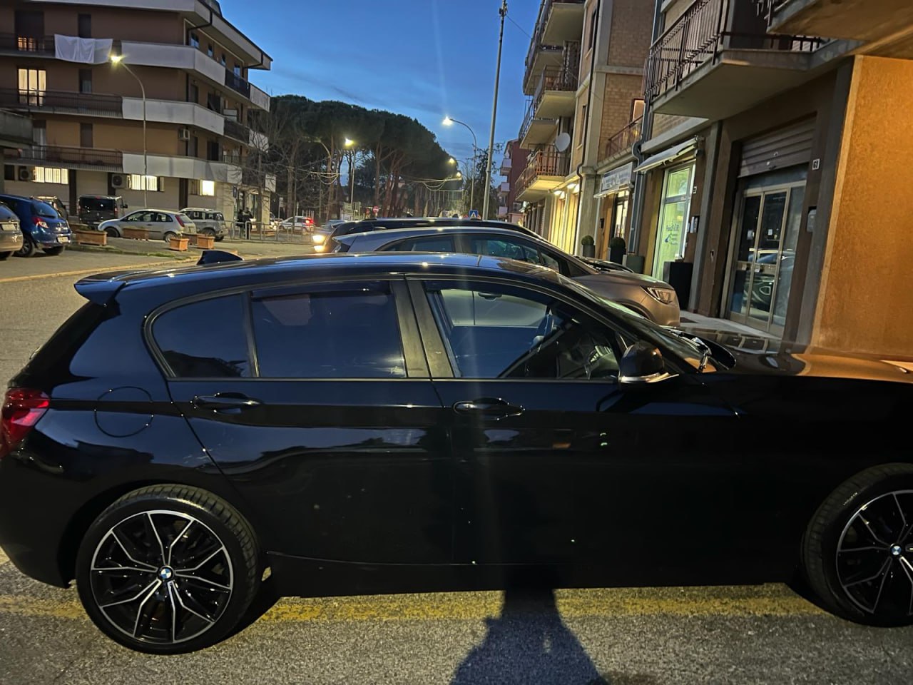 SPOILER FOR BMW 1 SERIES F20 2011-2019 REAR GLOSS BLACK ROOF LOOK M 0599