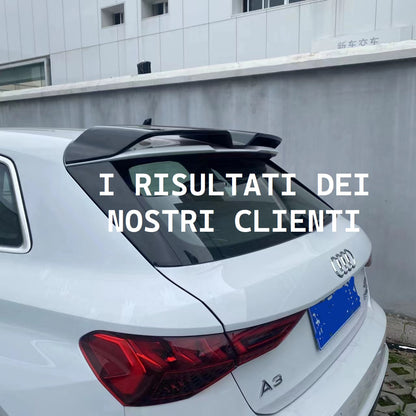 SPOILER ADATTO PER AUDI A3 8Y 2020+ LOOK NERO LUCIDO DESIGN SPORTIVO