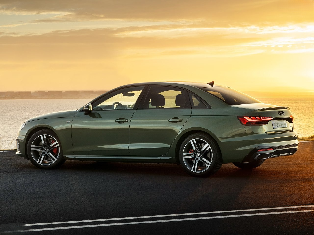 MINIGONNE LATERALI ADATTE PER AUDI A4 B9 8W AVANT BERLINA SLINE S4 LOOK GREZZO