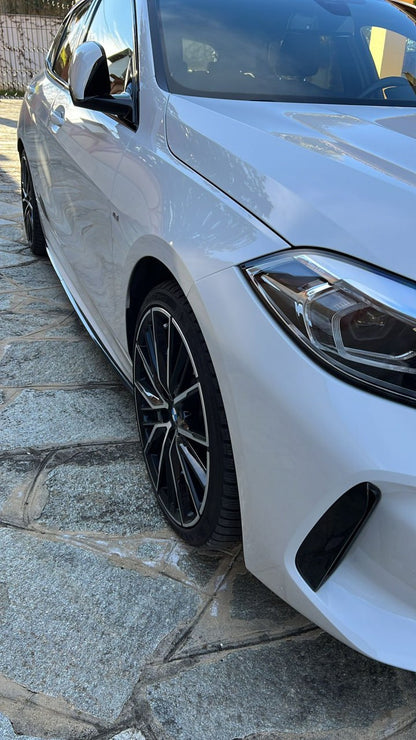 SOTTO MINIGONNE ADATTE PER BMW SERIE 1 F40 M SPORT ABS LOOK NERO LUCIDO