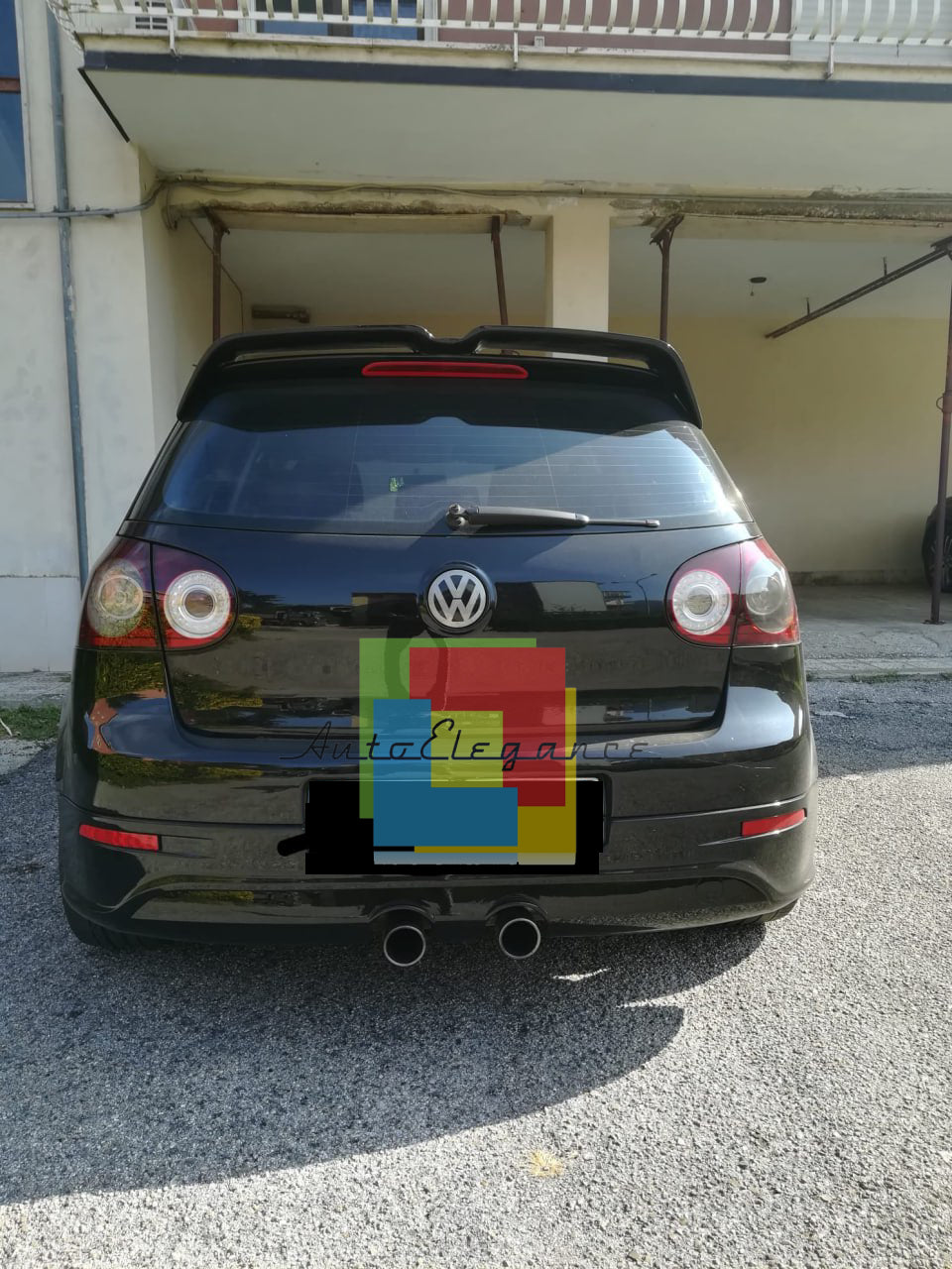 SPOILER SUITABLE FOR VW GOLF 5 OETTINGER GLOSSY BLACK SPORTY LOOK