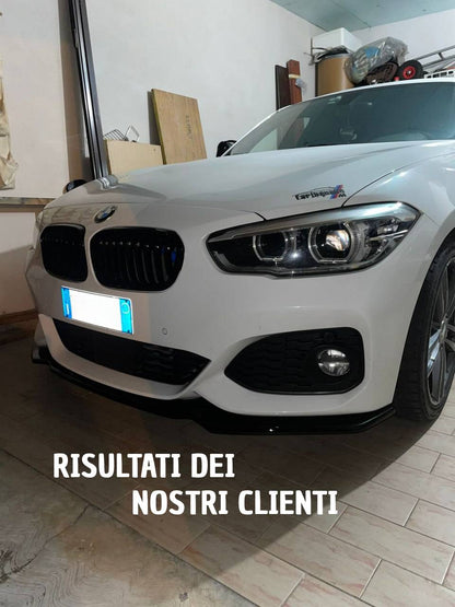 SPLITTER SUITABLE FOR BMW 1 SERIES F20 F21 2015-2019 MSPORT LOOK GLOSSY BLACK