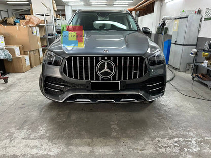 GRIGLIA ADATTA PER MERCEDES GLE W167 2019+ LOOK AMG PROFILI CROMATI GT