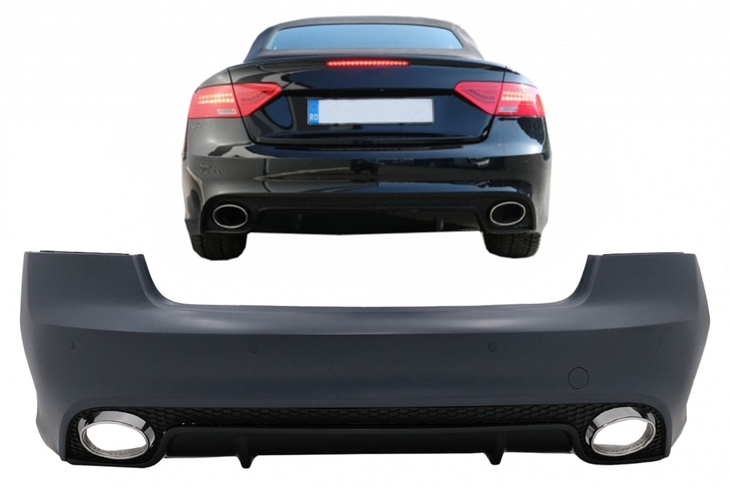 PARAURTI POSTERIORE ADATTO PER AUDI A5 S5 8T COUPE CABRIO (2007-2015) RS5 DESIGN