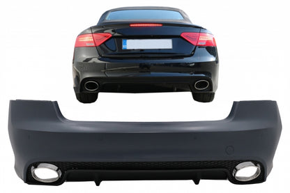 PARAURTI POSTERIORE ADATTO PER AUDI A5 S5 8T COUPE CABRIO (2007-2015) RS5 DESIGN