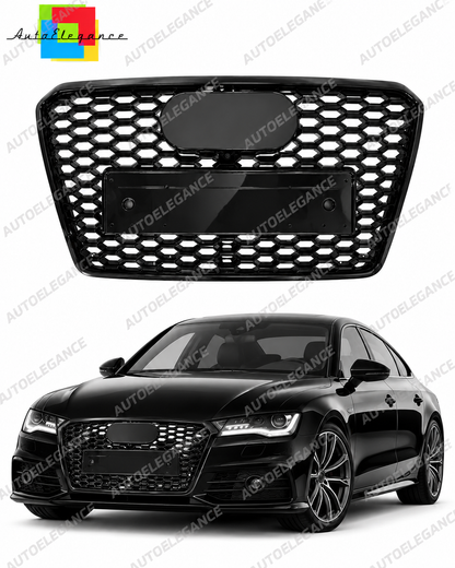 🔥ART.10669 GRIGLIA ADATTO PER AUDI  A7 4G  LOOK RS7 NERO 2010 - 2013🔥