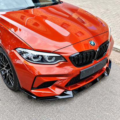 ART.10884 SPLITTER ADATTO PER BMW F87 M2 NERO  LUCIDO