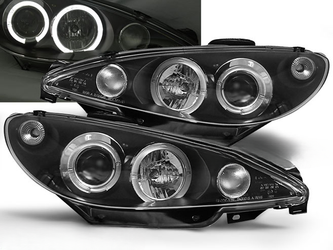FARI ANGEL EYES NERO ADATTI COMPATIBILI PER PEUGEOT 206 10.98-02