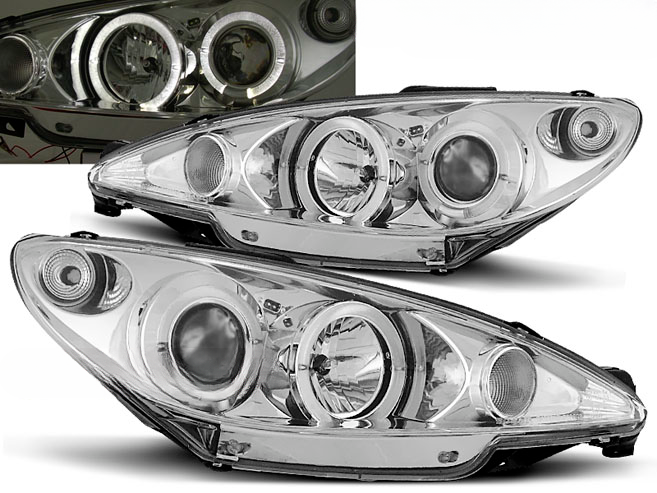 FARI ANGEL EYES CROMATI ADATTI COMPATIBILI PER PEUGEOT 206 02-