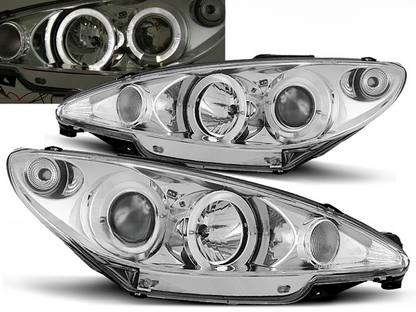 FARI ANGEL EYES CROMATI ADATTI COMPATIBILI PER PEUGEOT 206 02-
