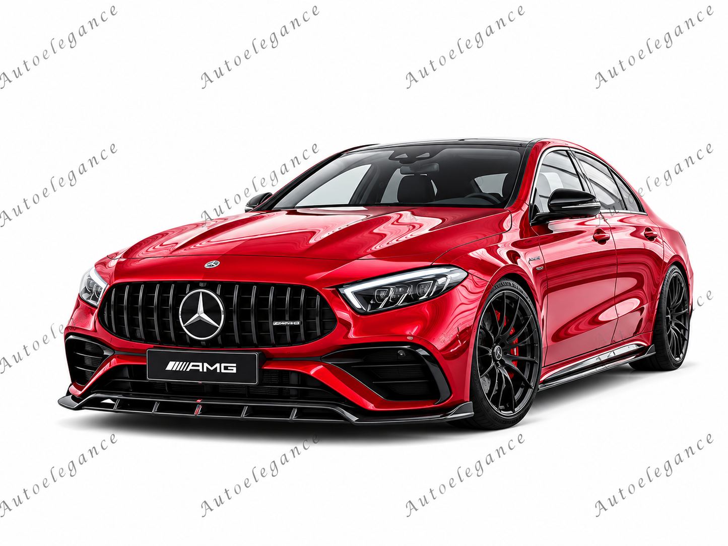 🔥ART.2107 SPLITTER PER MERCEDES CLASSE A W177 2024+ NERO LUCIDO (4 PEZZI)🔥