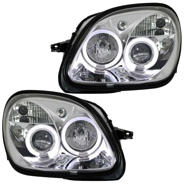 💫ART.6435 FARI OCCHI D'ANGELO CROMATI per MERCEDES R170 SLK 96-04💫
