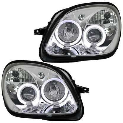 💫ART.6435 FARI OCCHI D'ANGELO CROMATI per MERCEDES R170 SLK 96-04💫