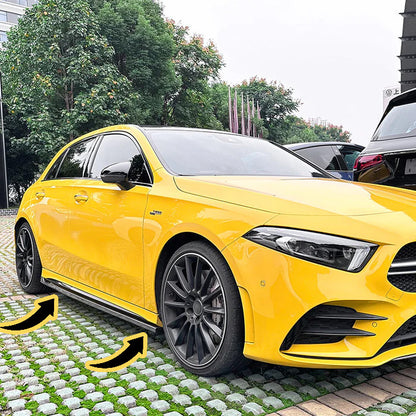 🔥Minigonne laterali A45 AMG Look per Mercedes Classe A (W177) berlina 🔥