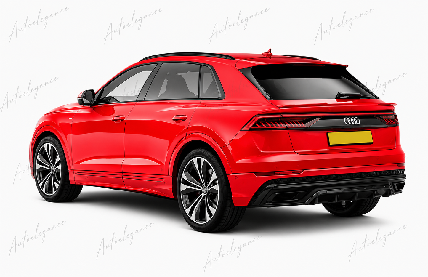 🔥ART.9896 DIFFUSORE POSTERIORE PER AUDI Q8 S LINE 2018+ NERO LUCIDO🔥