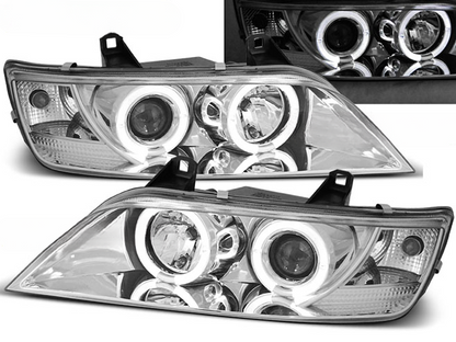 FARI ANTERIORI ANGEL EYES CROMATI ADATTI COMPATIBILI PER BMW Z3 01.96-02