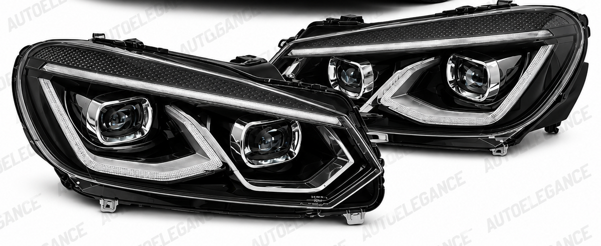 ART.10747  FARI  ANTERIORI  ADATTO  PER  VW GOLF 6 08-13 NERO