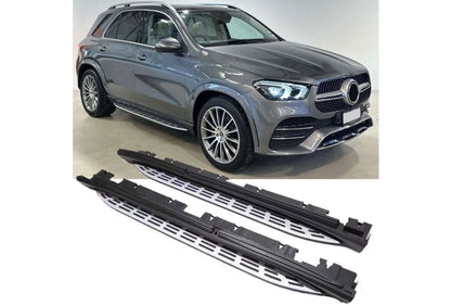 💎Aluminum running boards with anti-slip rubber suitable for Mercedes V167 GLE SUV💎