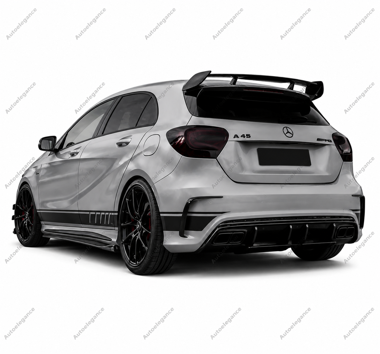 🔥ART.9931 SPOILER POSTERIORE STILE AMG PER MERCEDES A A45 W176 NERO LUCIDO🔥