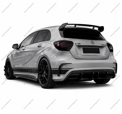 🔥ART.9931 SPOILER POSTERIORE STILE AMG PER MERCEDES A A45 W176 NERO LUCIDO🔥