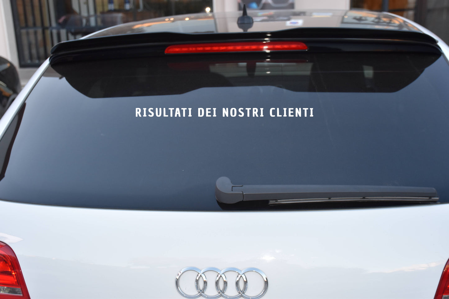ROOF SPOILER WING SUITABLE FOR AUDI A3 8P 2008-2012 5 DOORS GLOSS BLACK LOOK SPORTY DESIGN 