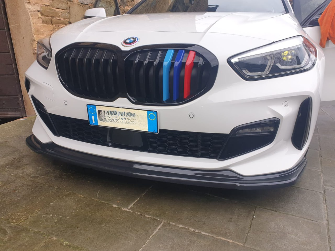 SPLITTER ADATTO PER BMW SERIE 1 F40 MSPORT NERO LUCIDO LOOK SPORTIVO
