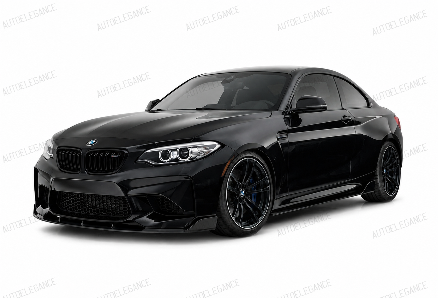 💕ART.10273 SOTTO MINIGONNE M Performance BMW 2 F87 Coupe 15-21 NERO LUCIDO💕
