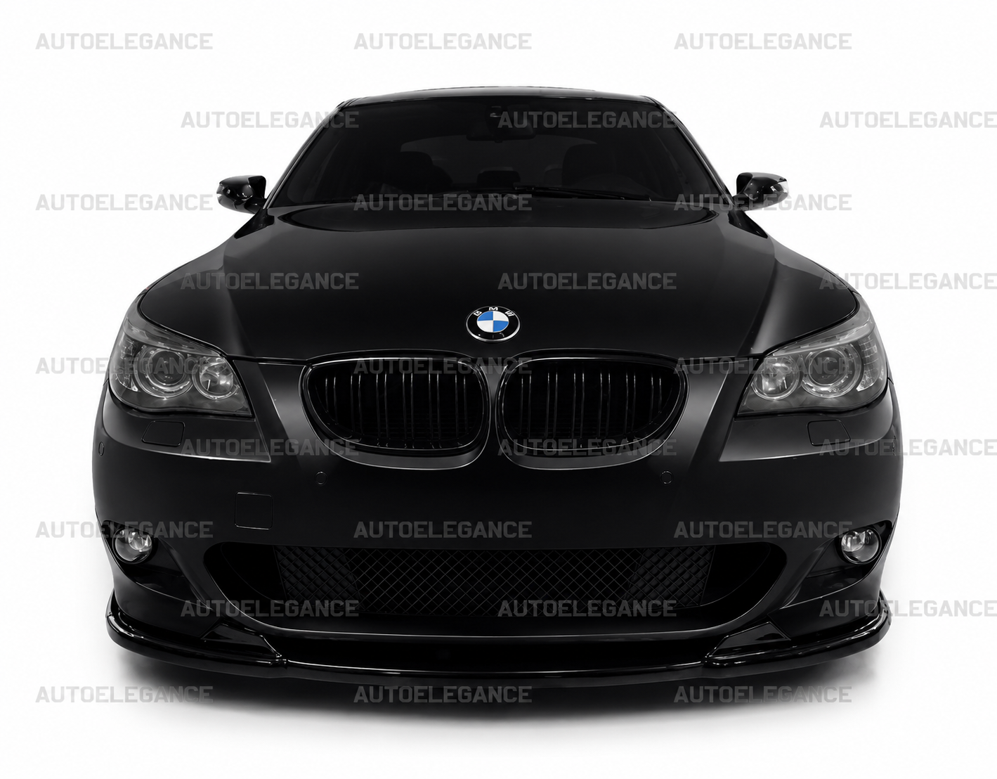 0058🔥SPLITTER ANTERIORE ADATTO PER BMW SERIE 5 E60 E61 M TECH ABS NERO LAMA🔥