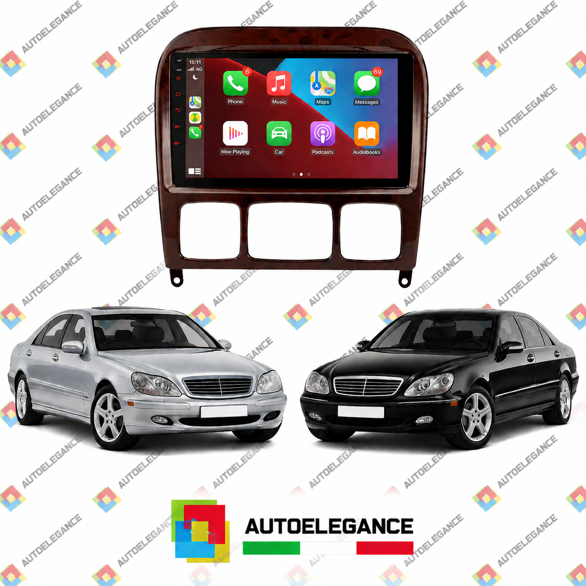 RADIO GPS ANDROID 13 ADATTO PER MERCEDES CLASSE S W220 98-05