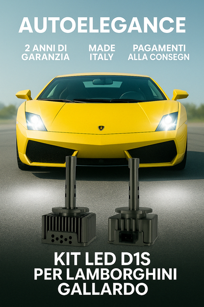 ⭐KIT D1S 6000K ANABBAGLIANTI PER LAMBORGHINI GALLARDO – LUCE BIANCA POTENTE⭐