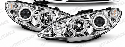 ART.11097 FARI ANTERIORI ADATTO PER PEUGEOT 206 02- LED
