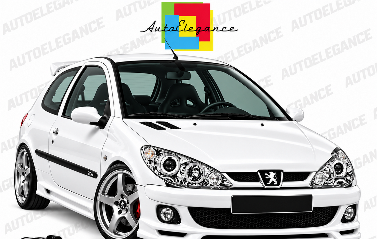 ART.11097 FARI ANTERIORI ADATTO PER PEUGEOT 206 02- LED