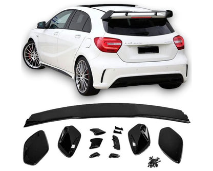😍ART.7103 SPOILER POSTERIORE NERO Adatto PER MERCEDES W176 CLASSE A😍