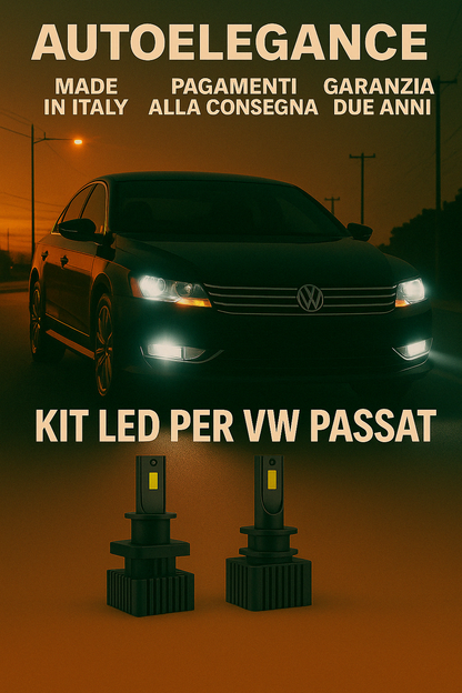 ❤️ KIT LED D3S 6000K BIANCO GHIACCIO ANABBAGLIANTI PER VW PASSAT❤️