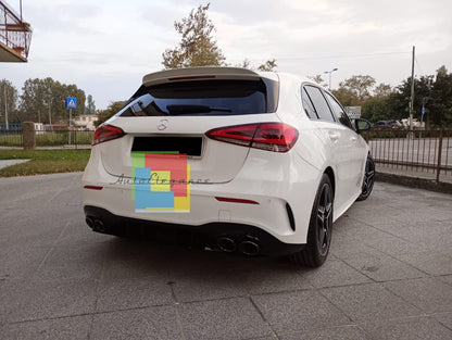 💎DIFFUSORE POSTERIORE PER MERCEDES A W177 AMG SOTTO TERMINALI NERI A45S💎