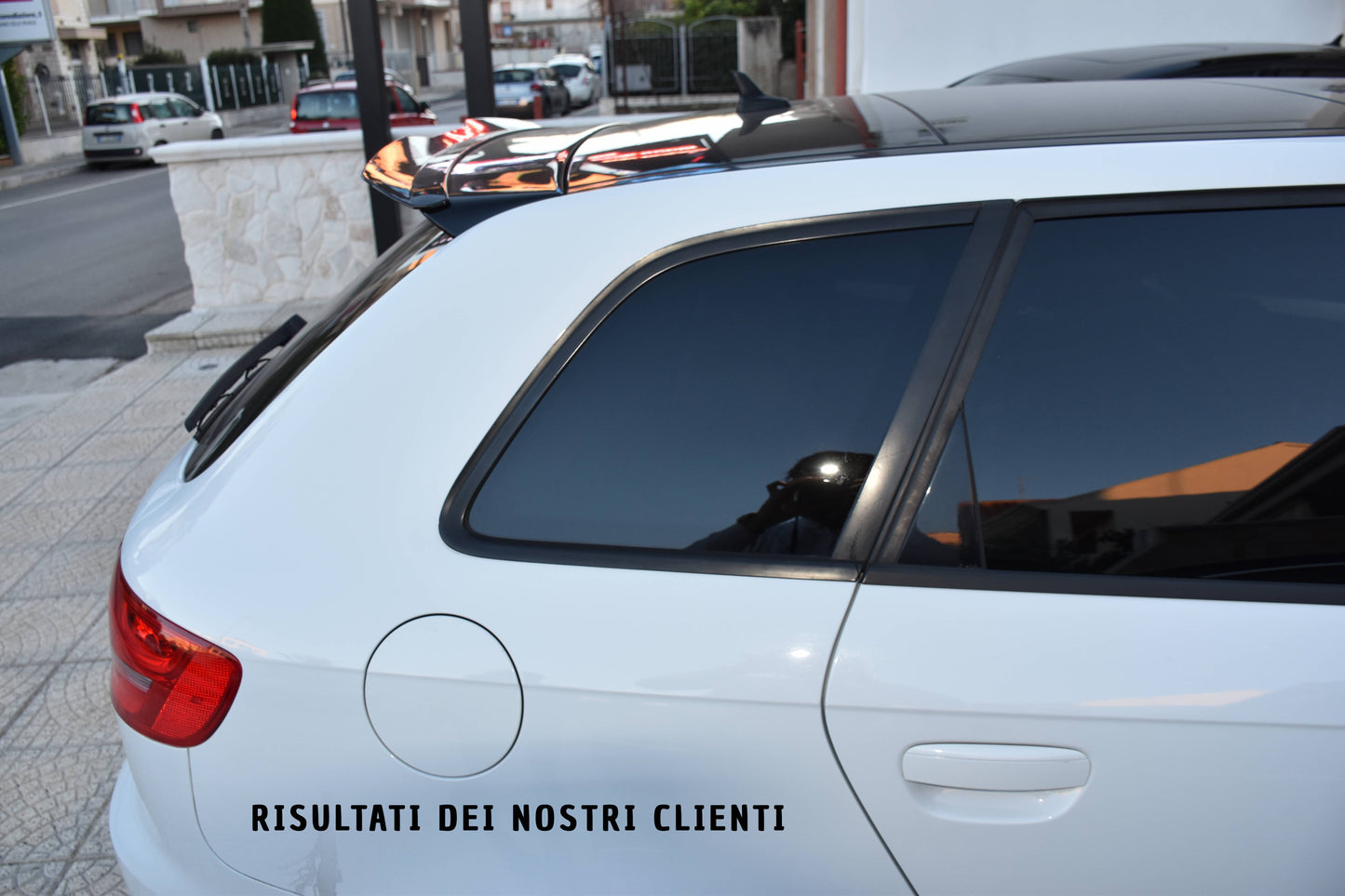 ROOF SPOILER WING SUITABLE FOR AUDI A3 8P 2008-2012 5 DOORS GLOSS BLACK LOOK SPORTY DESIGN 