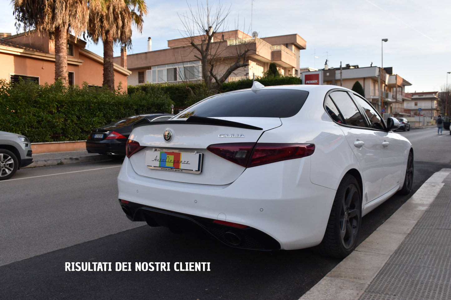 💎DIFFUSORE ADATTO PER GIULIA LOOK VELOCE NERO LUCIDO + TERMINALI NERI💎