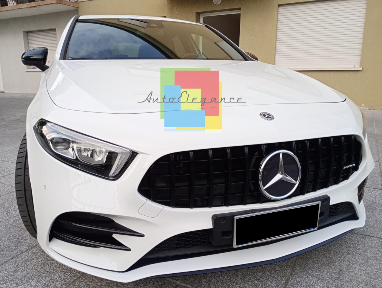 GRIGLIA ADATTA PER MERCEDES CLASSE A W177 LOOK GT NERA SENZA CAMERA