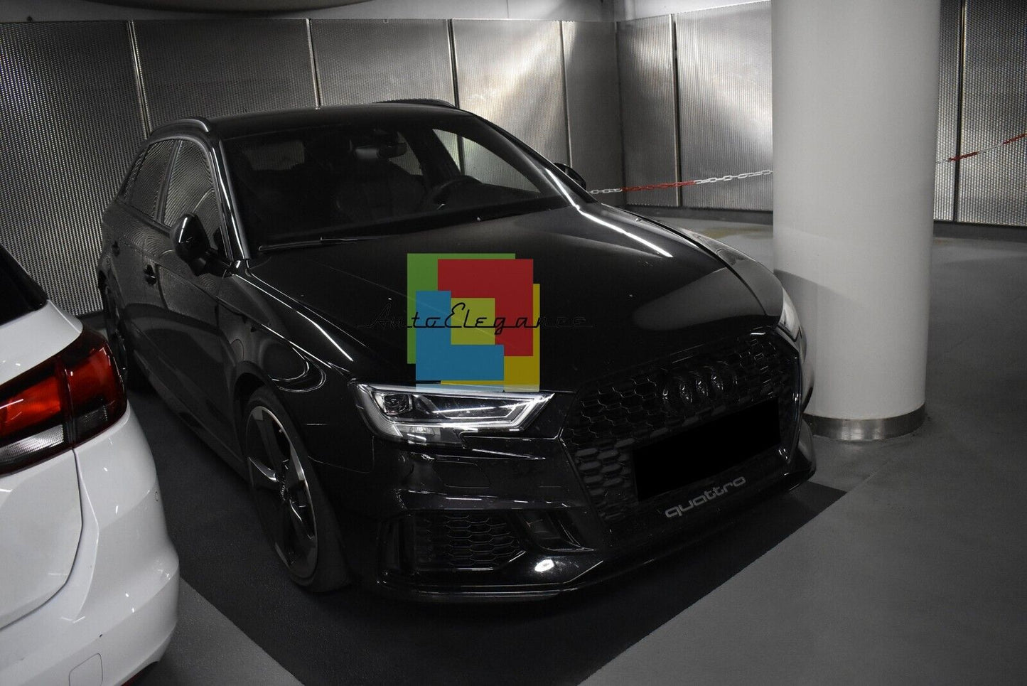 PARAURTI ANTERIORE ADATTO PER AUDI A3 8V 2017-2020 HATCHBACK LOOK RS3