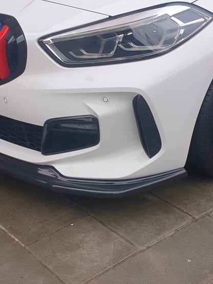SPLITTER ADATTO PER BMW SERIE 1 F40 MSPORT NERO LUCIDO LOOK SPORTIVO