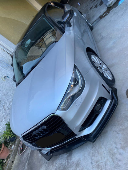 SPLITTER ADATTO PER AUDI A1 2010-2015 LOOK NERO LUCIDO DESIGN SPORTIVO