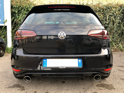 ⭐DIFFUSORE POSTERIORE GTI SOTTO PARAURTI VW GOLF 7 MK7 2012+ IN ABS ESTRATTORE⭐