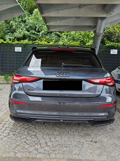 SPOILER ADATTO PER AUDI A3 8Y 2020+ LOOK NERO LUCIDO DESIGN SPORTIVO