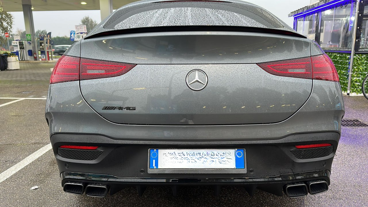 DIFFUSORE+TERMINALI NERI ADATTI PER MERCEDES W167 C167 GLE COUPE LOOK 63 AMG