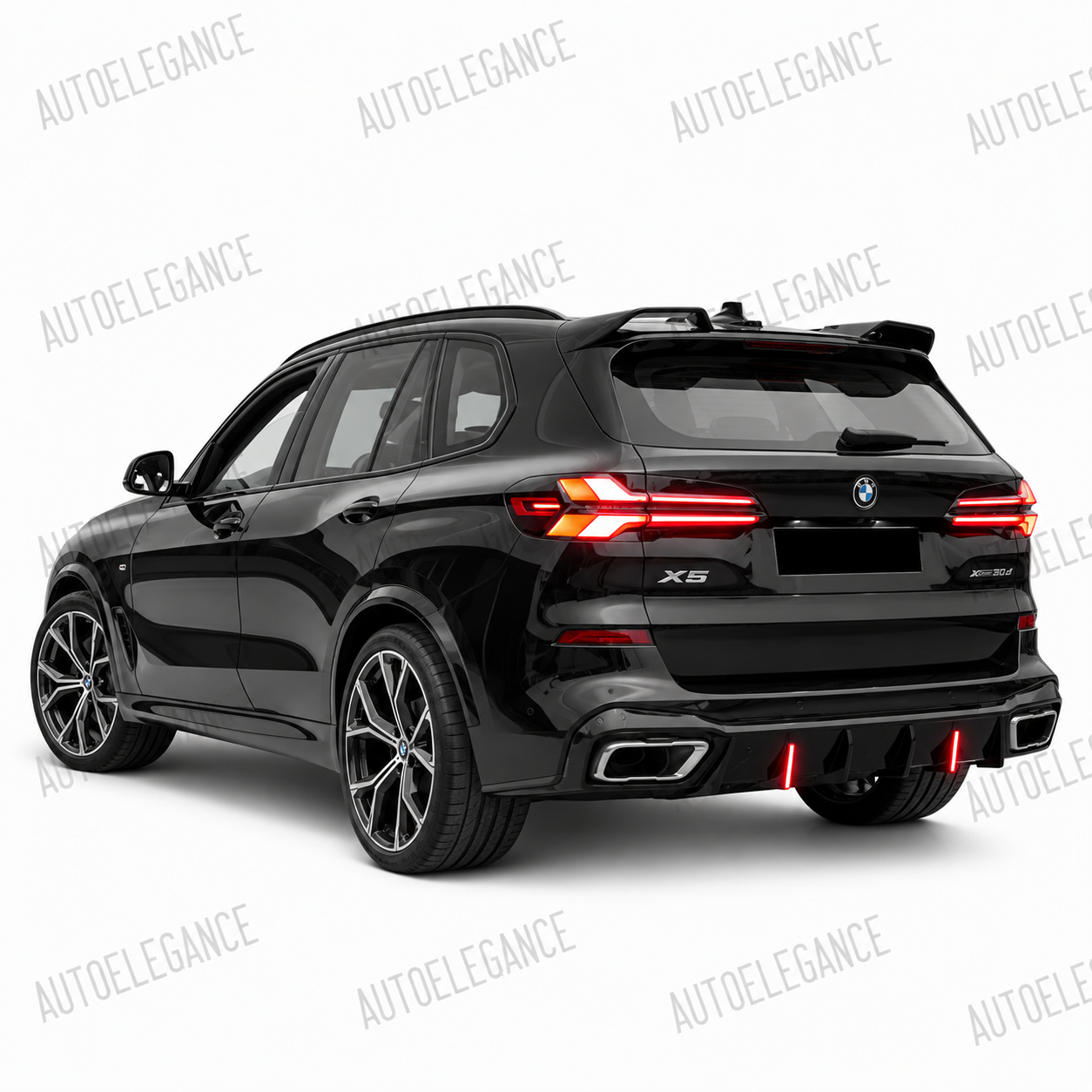 💕DIFFUSORI  BMW X5 G05 LCI M SPORT  CON LED NERO  LUCIDO 💕