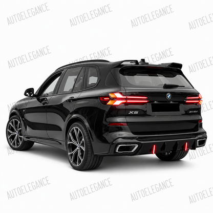 💕DIFFUSORI  BMW X5 G05 LCI M SPORT  CON LED NERO  LUCIDO 💕
